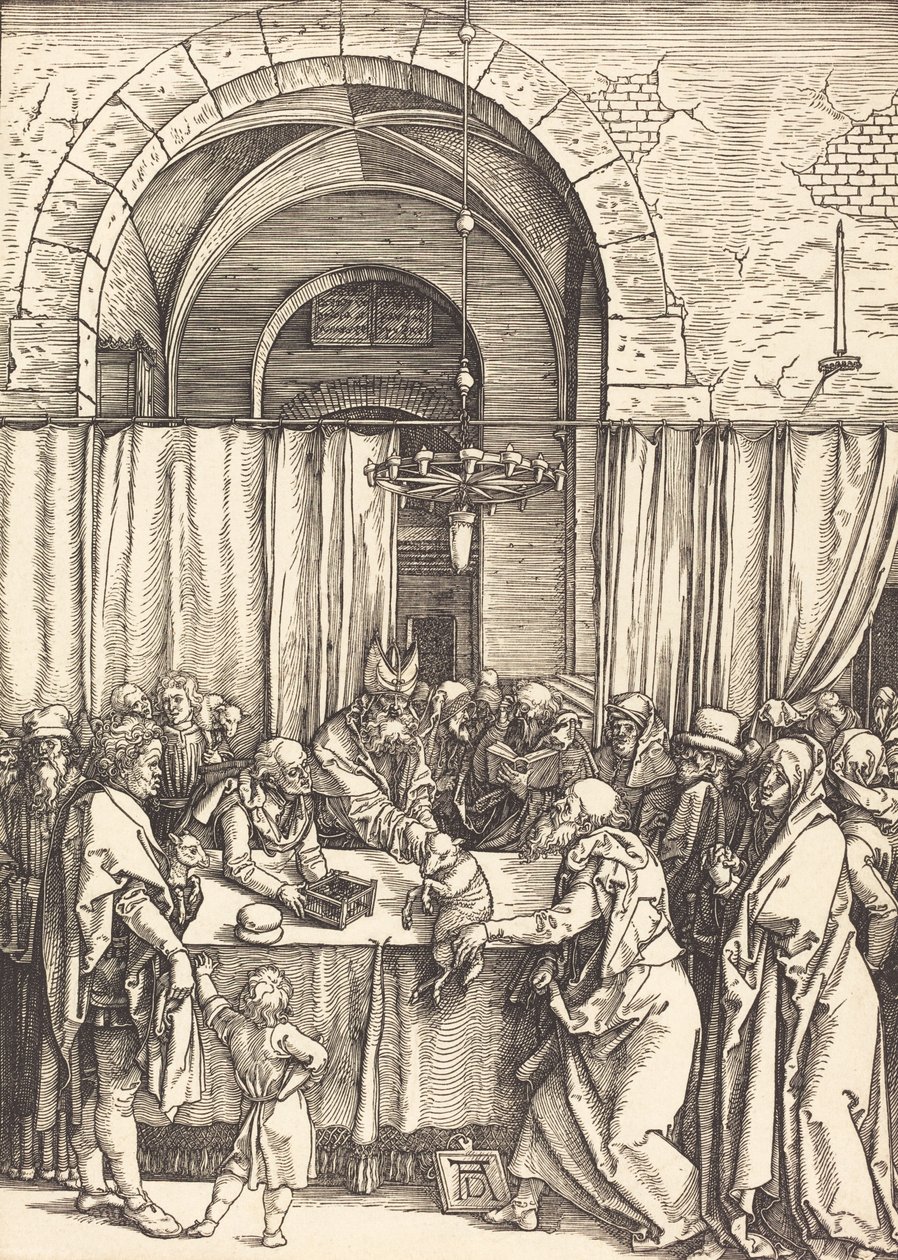 Joachims Opfer wird abgelehnt, ca. 1504-1505 von Albrecht Dürer