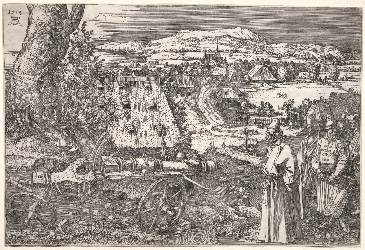 Landschaft mit der Kanone, 1518 von Albrecht Dürer
