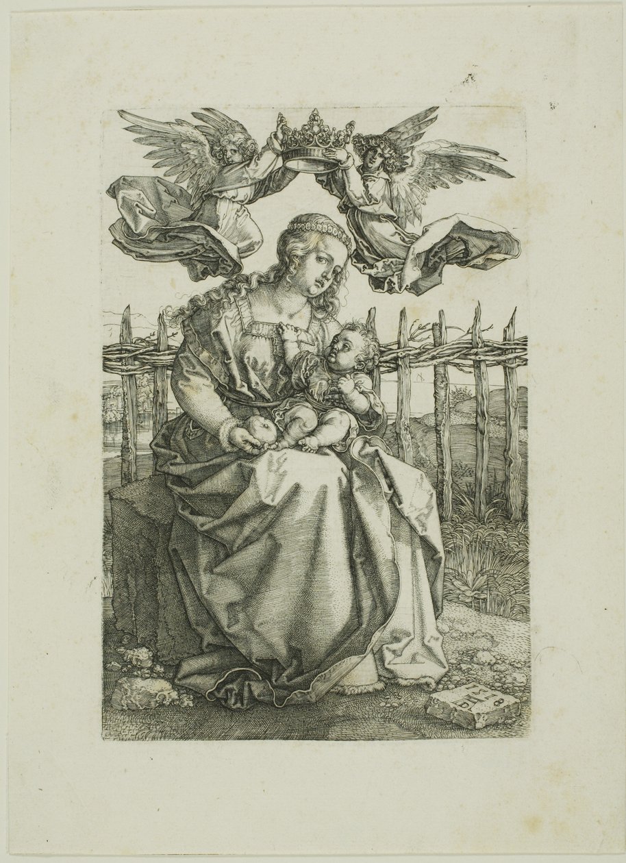 Madonna von zwei Engeln gekrönt von Albrecht Dürer