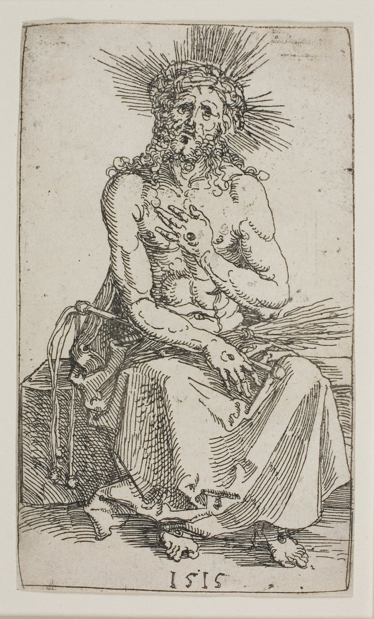 Mann der Schmerzen, sitzend von Albrecht Dürer