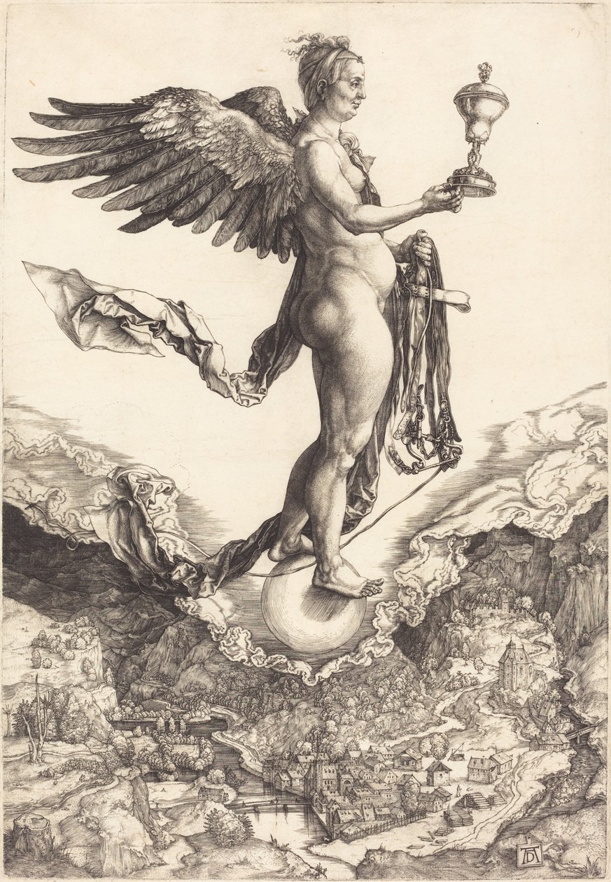 Nemesis (Das große Glück) von Albrecht Dürer
