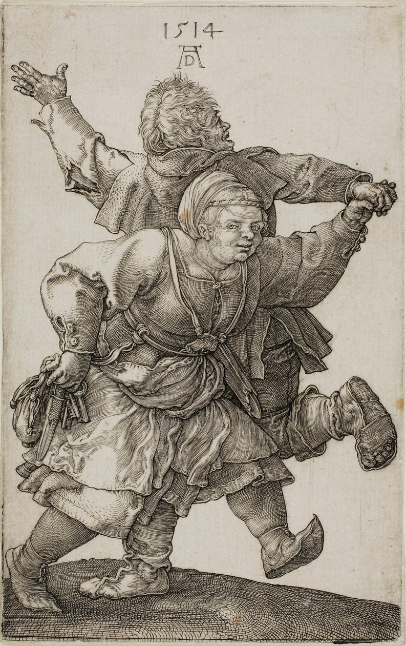 Bauernpaar tanzt von Albrecht Dürer