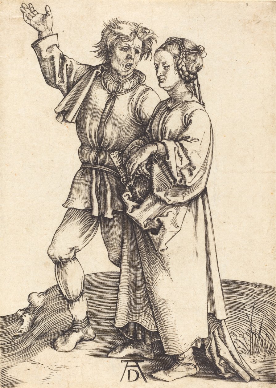 Bauer und seine Frau, ca. 1497-1498 von Albrecht Dürer