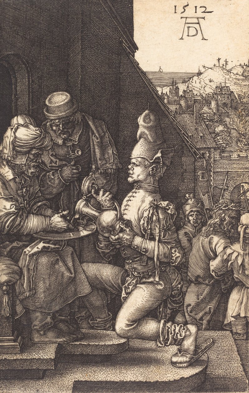 Pilatus wäscht seine Hände, 1512 von Albrecht Dürer