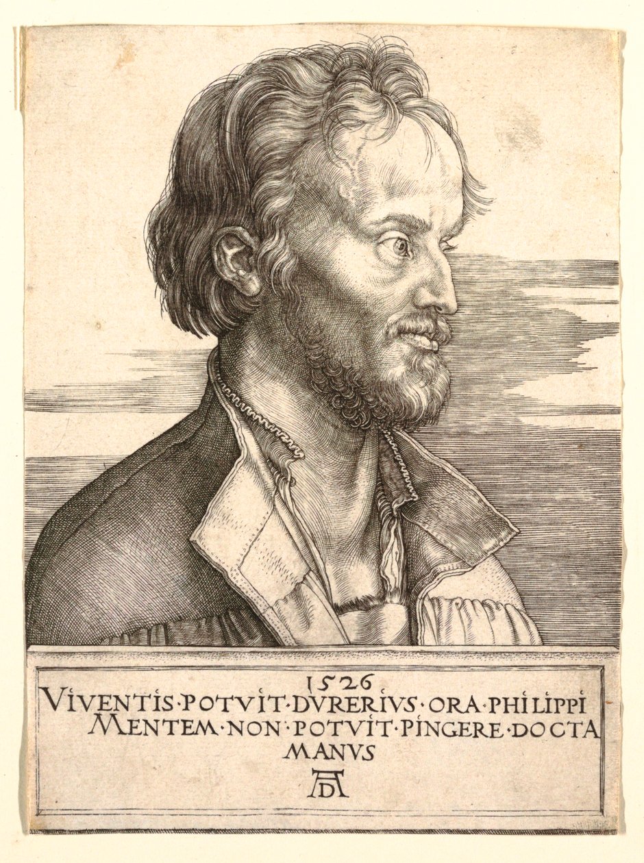 Porträt von Philip Melancthon von Albrecht Dürer