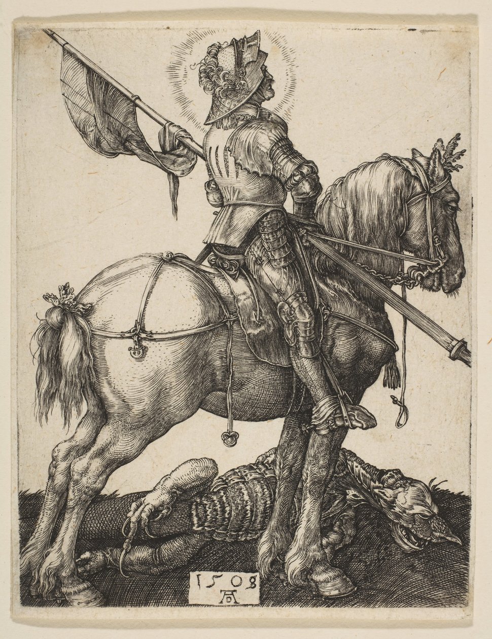 Sankt Georg zu Pferd von Albrecht Dürer