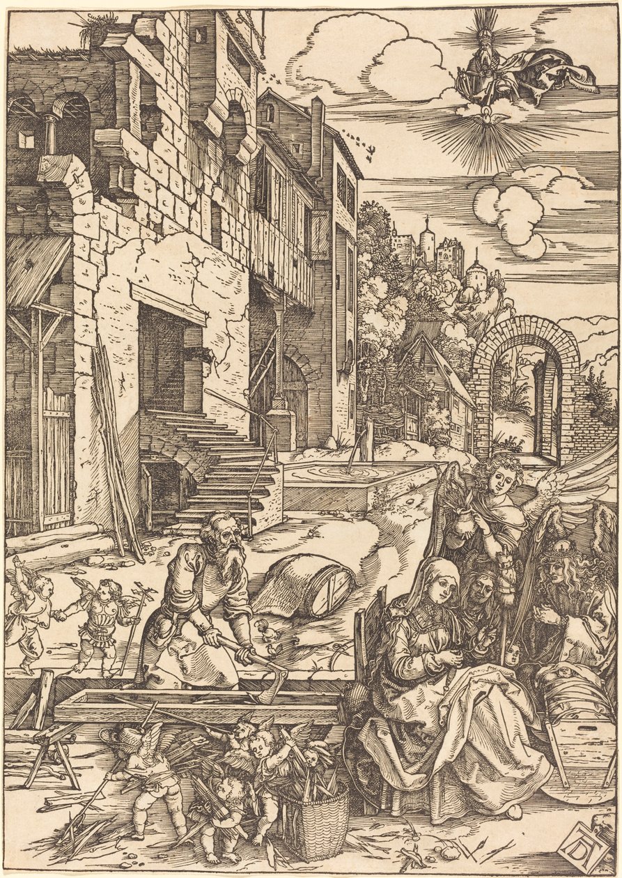 Aufenthalt der Heiligen Familie in Ägypten von Albrecht Dürer