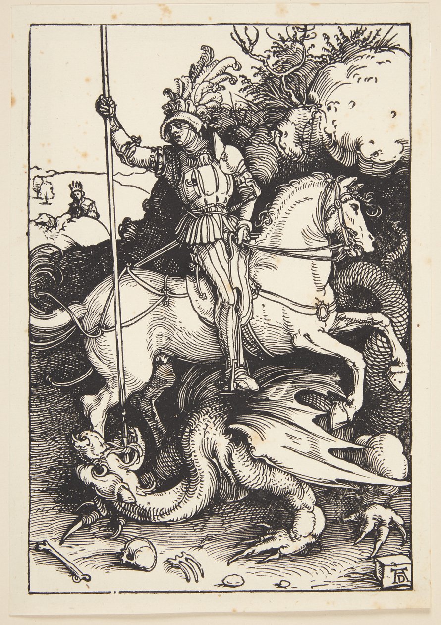 St. Georg tötet den Drachen von Albrecht Dürer