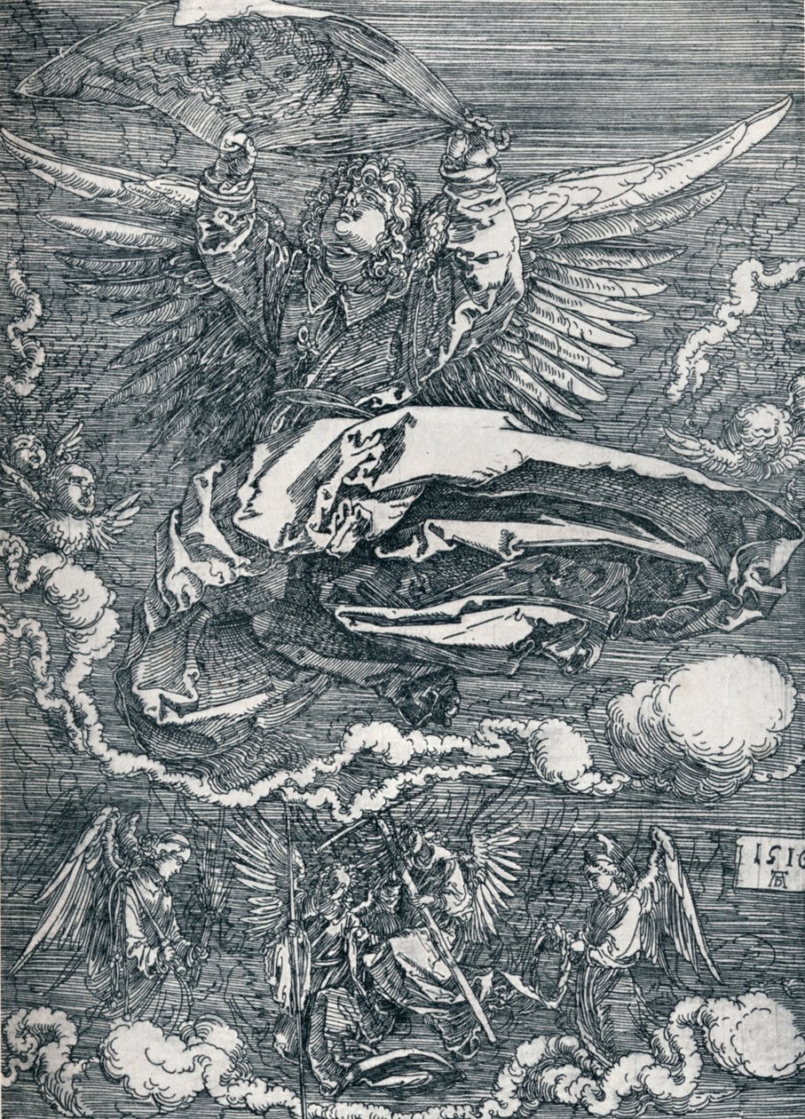 Sudarium von einem Engel gezeigt, 1516 von Albrecht Dürer