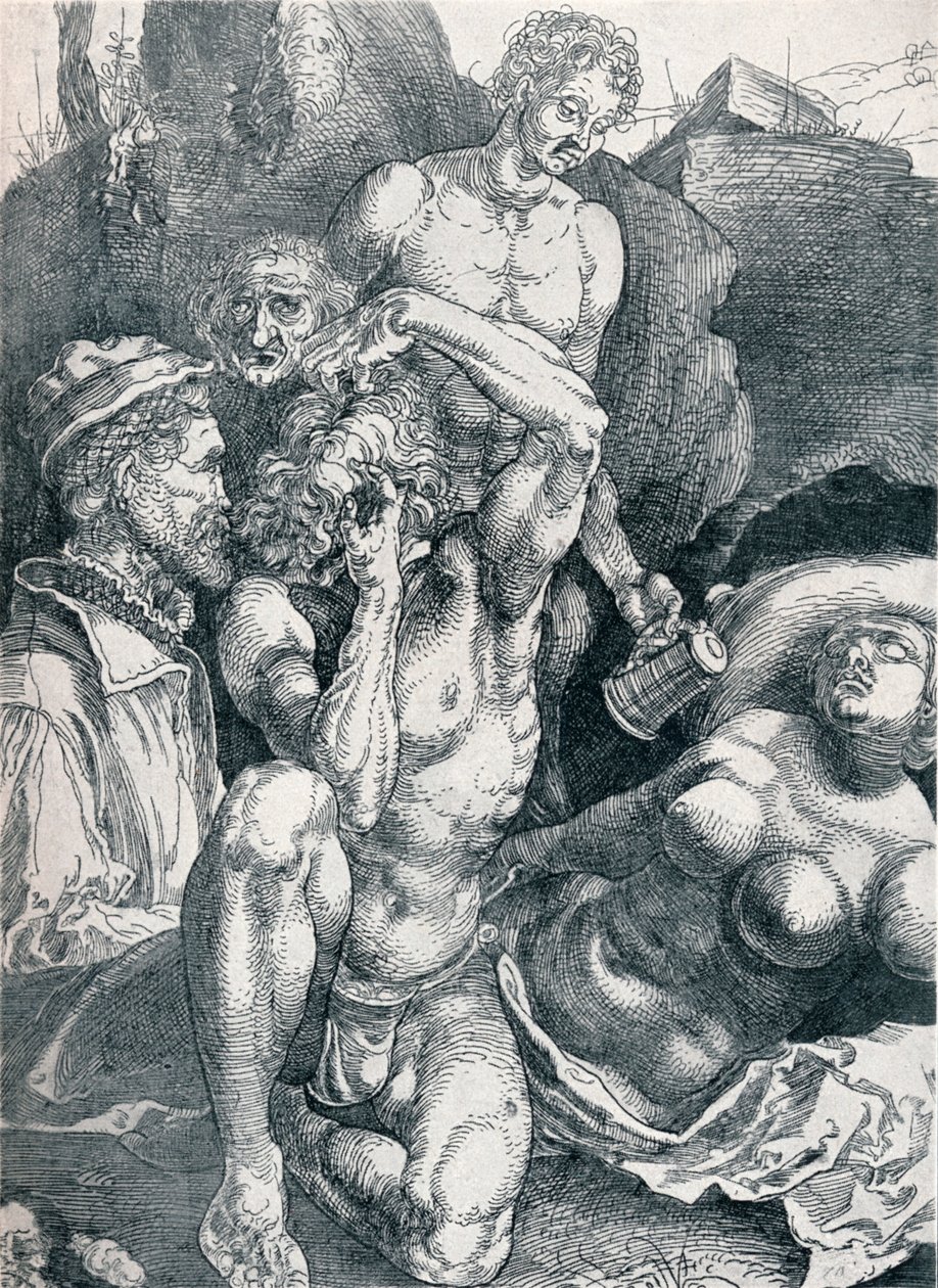 Der verzweifelte Mann, 1513-1517 1906 von Albrecht Dürer