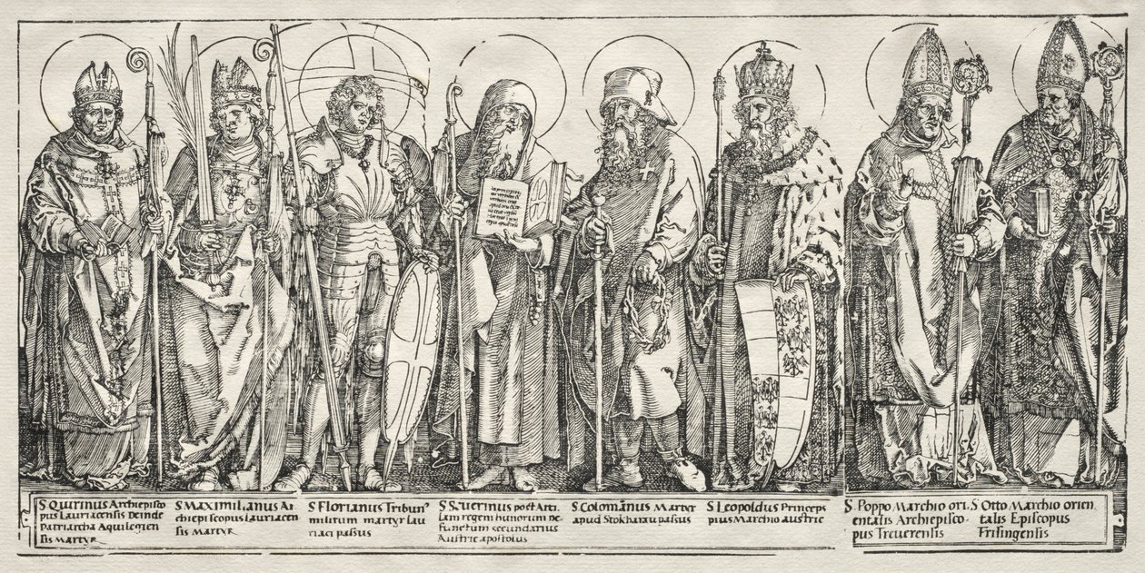 Die acht Heiligen von Österreich, ca. 1515 von Albrecht Dürer