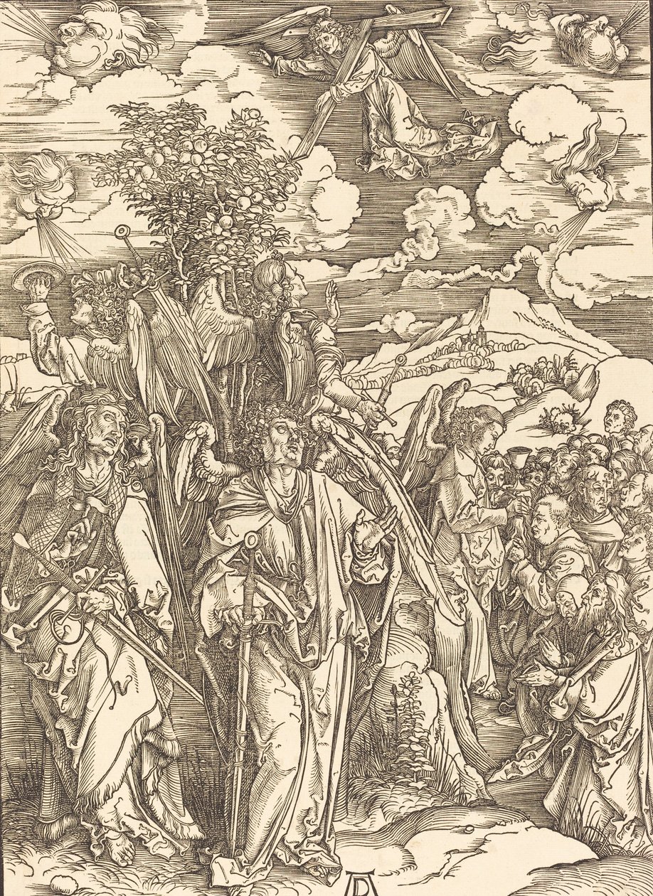 Die vier Engel, die die Winde halten, 1498 von Albrecht Dürer