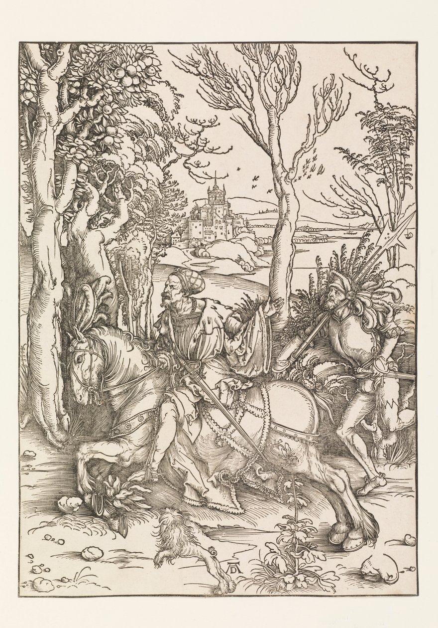 Der Ritter und der Landsknecht von Albrecht Dürer