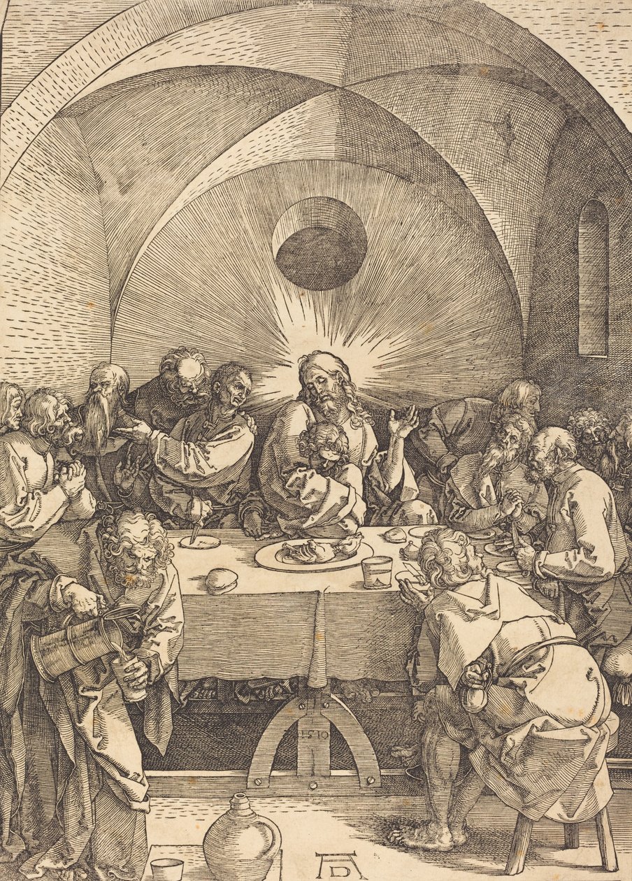 Das letzte Abendmahl, 1510 von Albrecht Dürer