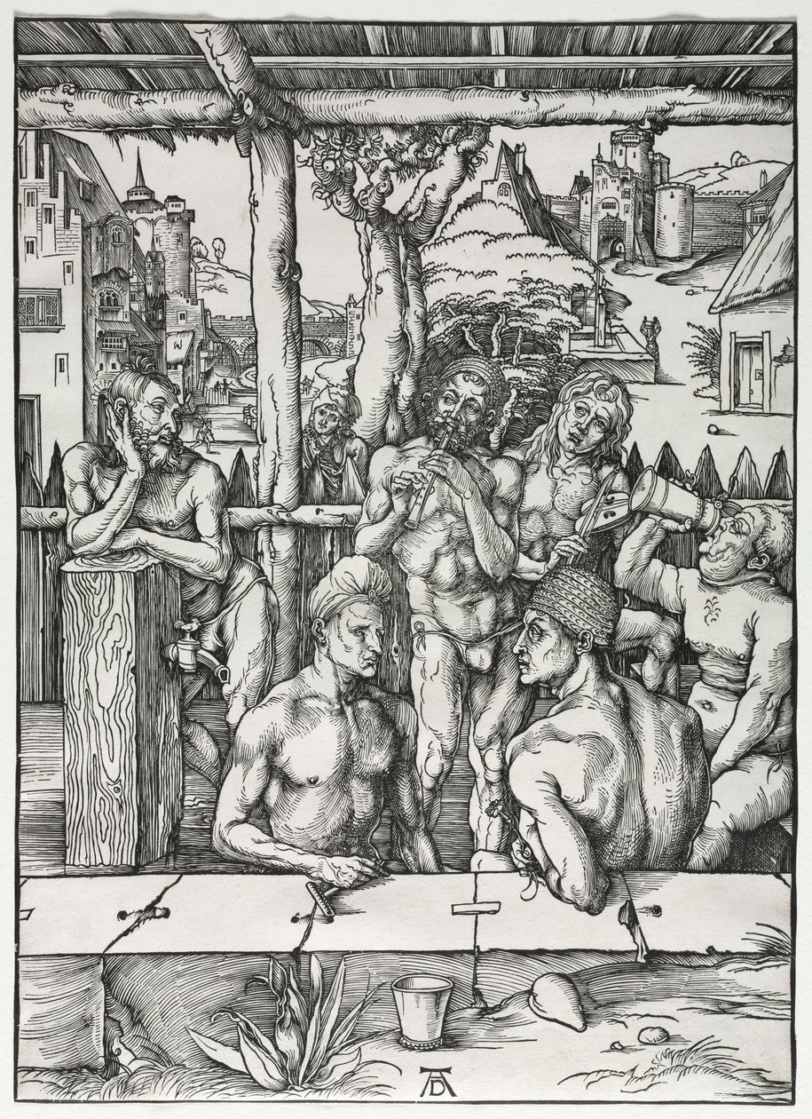 Das Männerbad, um 1496-1497 von Albrecht Dürer