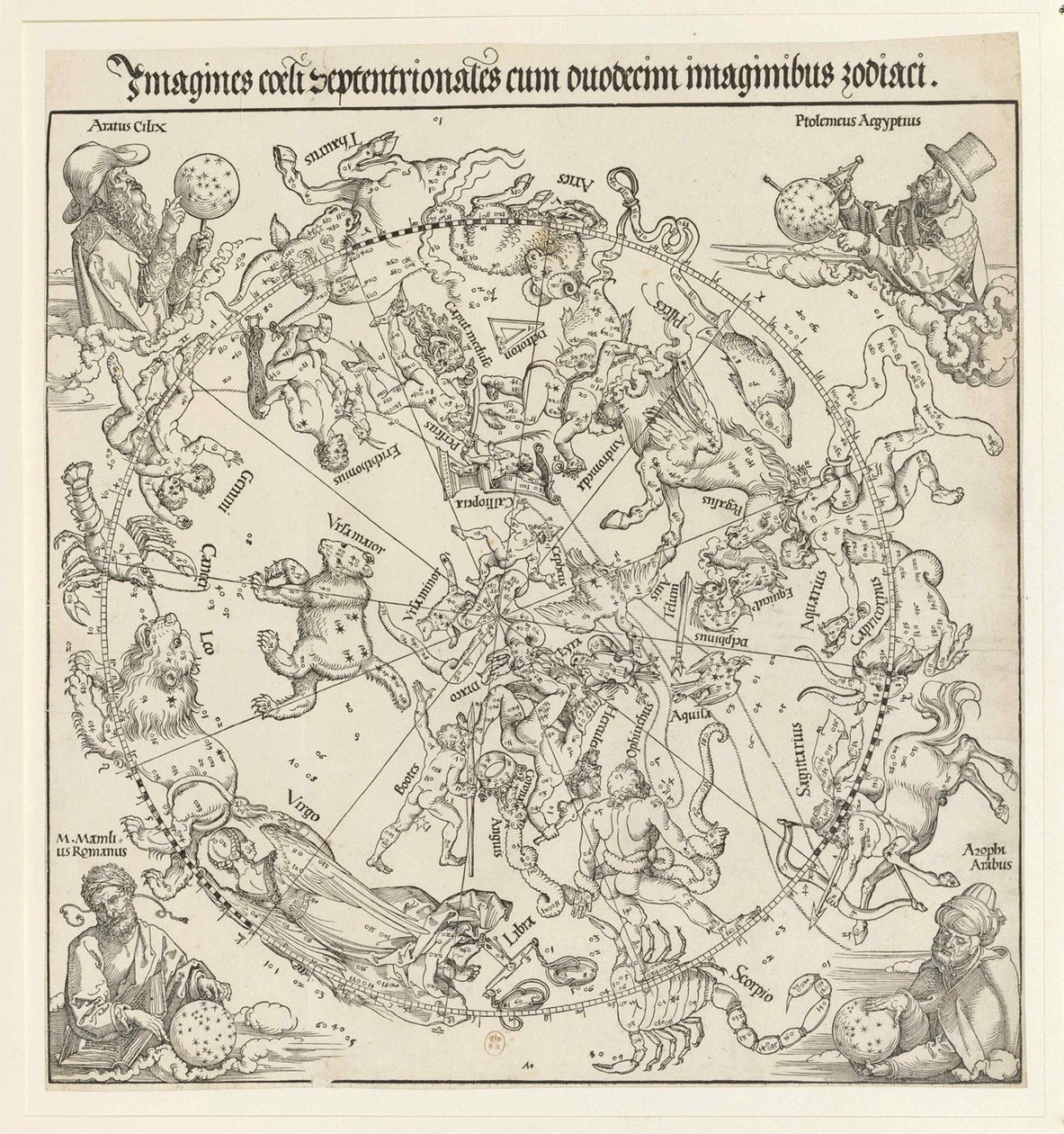 Der nördliche Sternenhimmel, 1515 von Albrecht Dürer