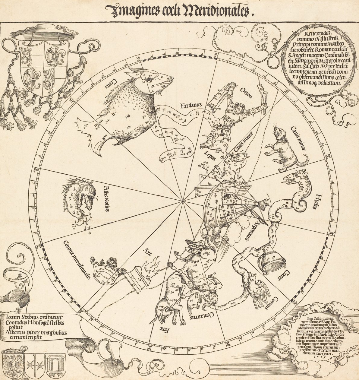 Die südliche Himmelshemisphäre, 1515 von Albrecht Dürer