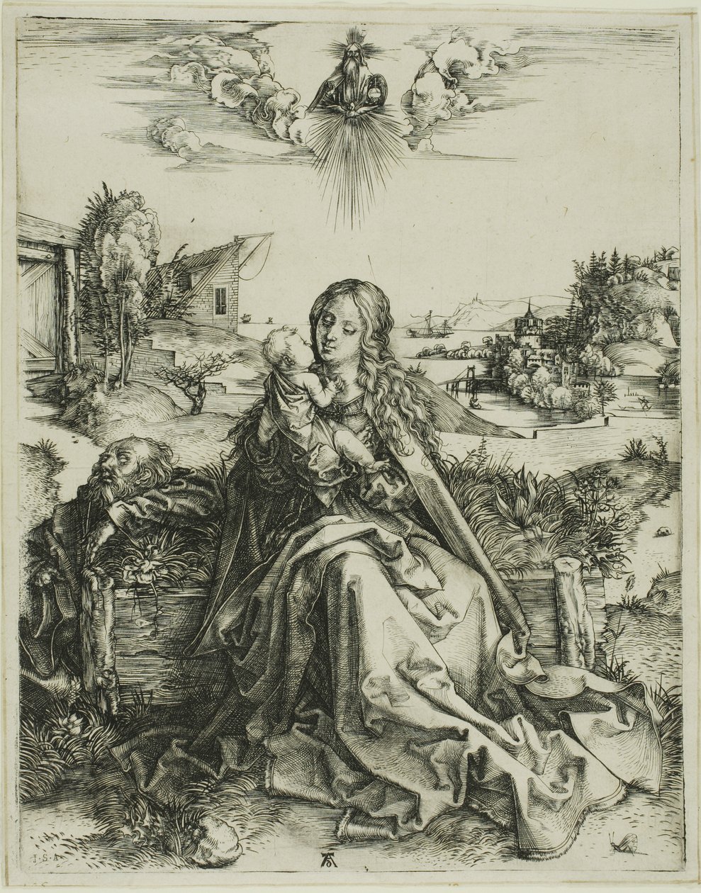 Die Jungfrau mit der Libelle von Albrecht Dürer