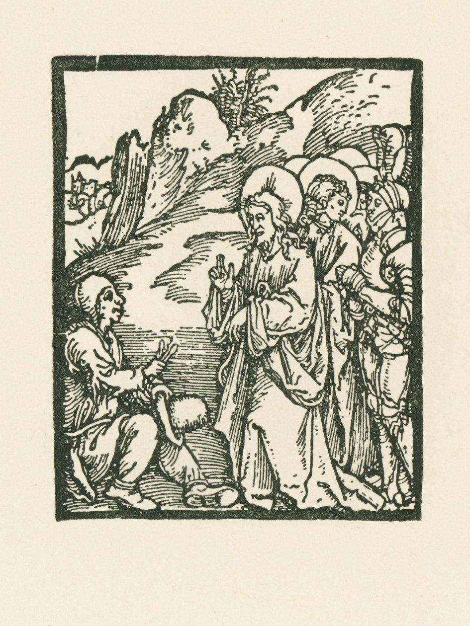 Christus heilt einen Aussätzigen von Albrecht Dürer or Duerer