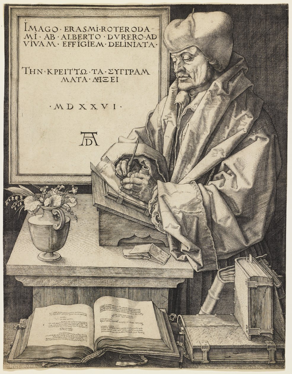 Erasmus von Rotterdam von Albrecht Dürer