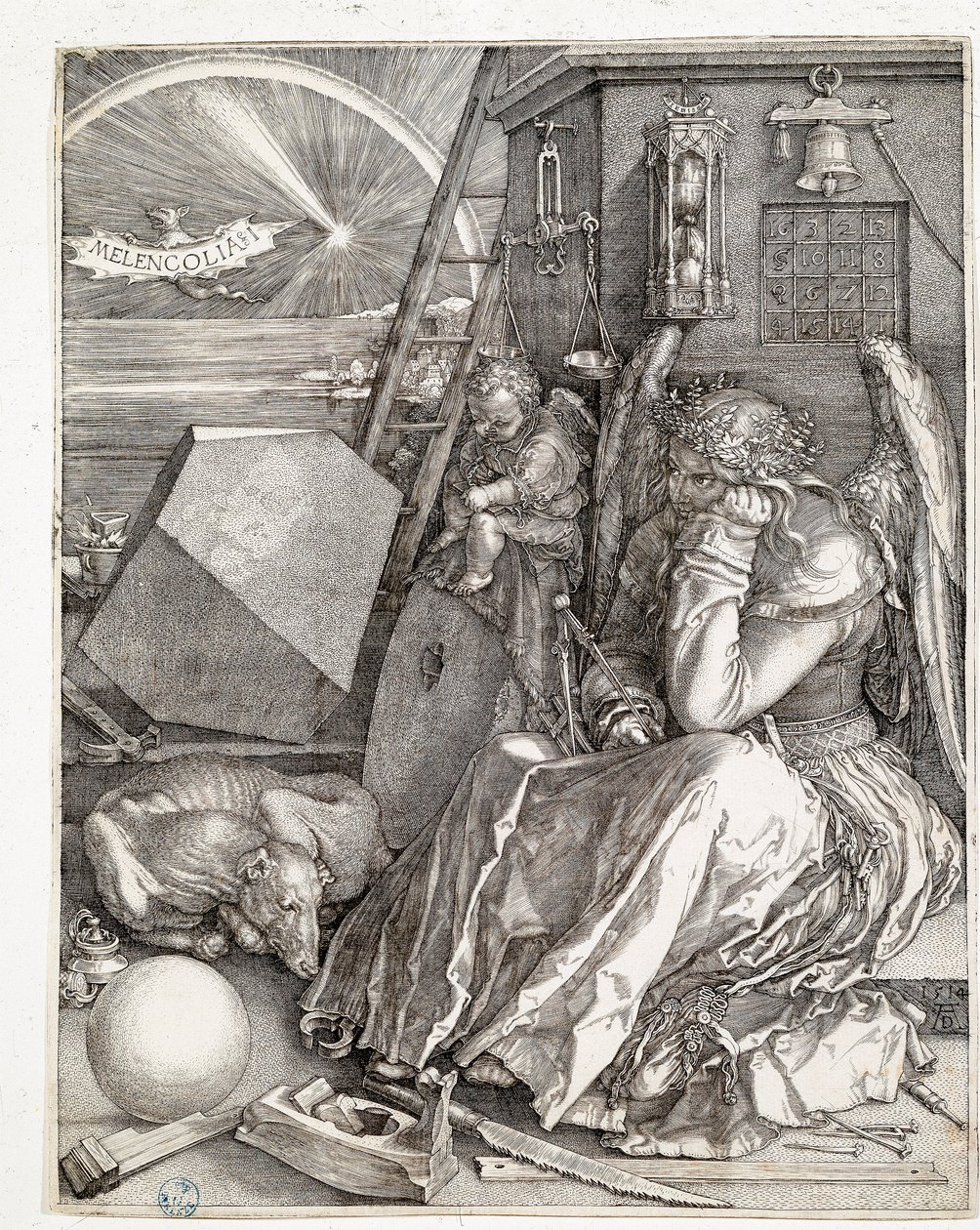 Melancholia I (Stich) von Albrecht Dürer