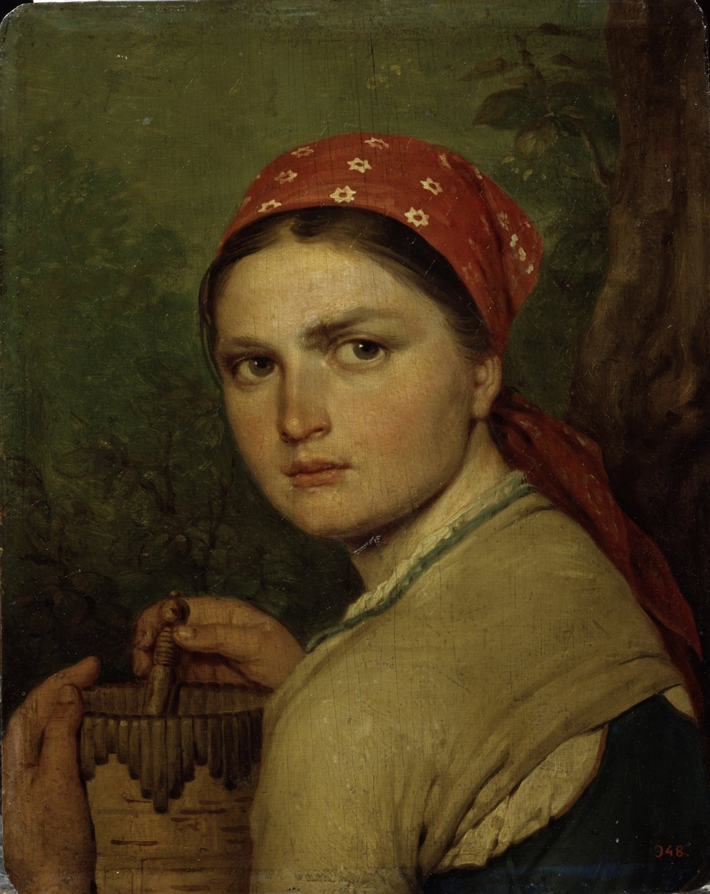 Ein Bauernmädchen, ca. 1824 von Aleksei Gavrilovich Venetsianov