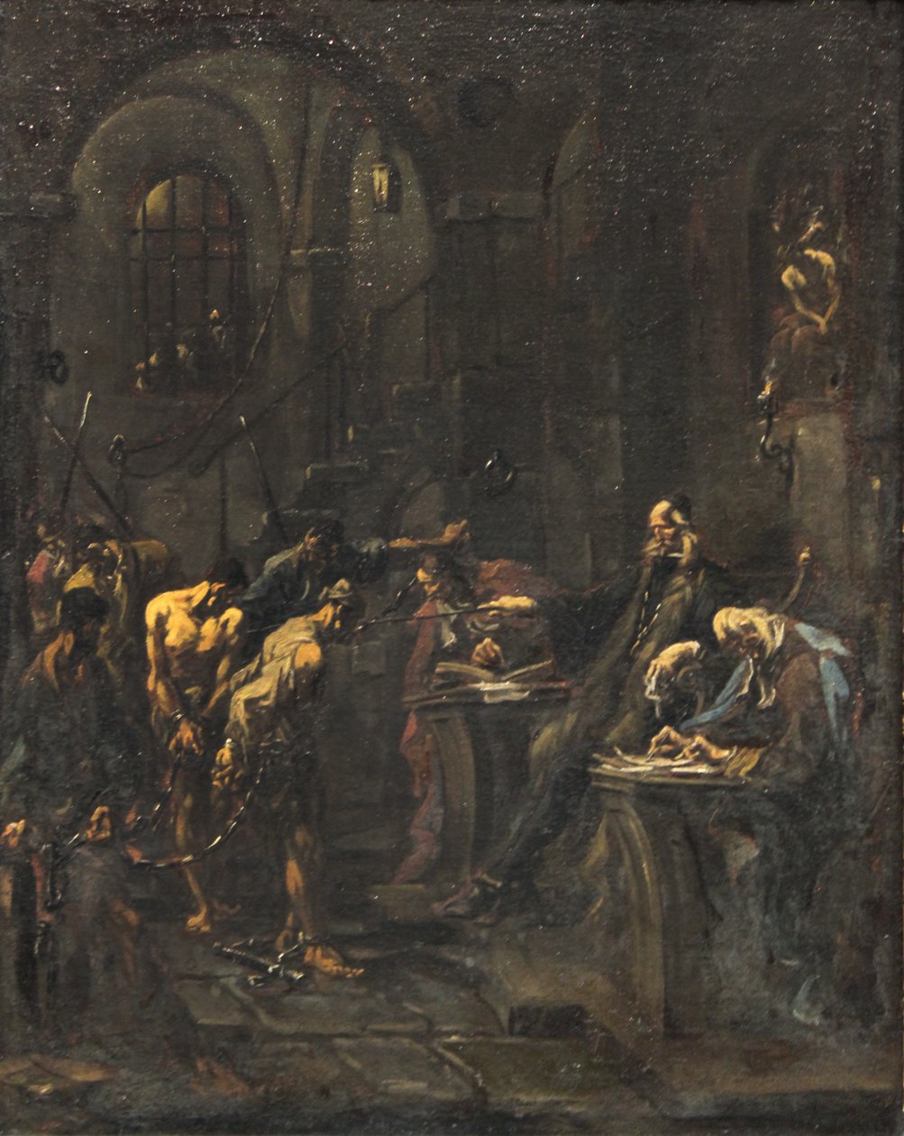 Peinliches Verhör (Folterszene) von Alessandro Magnasco
