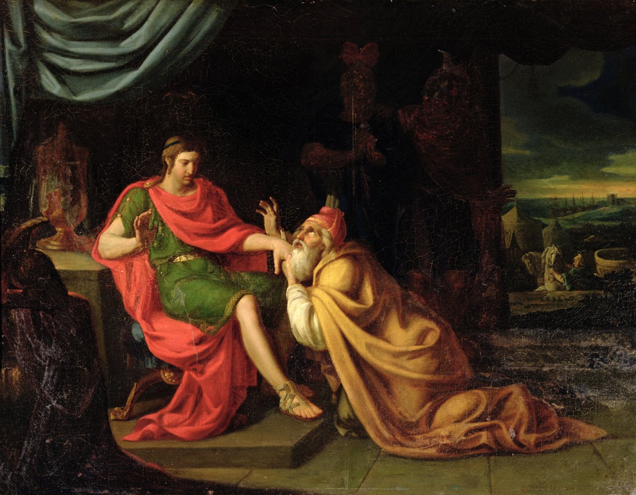 Priamos und Achilles von Alessandro Padovanino