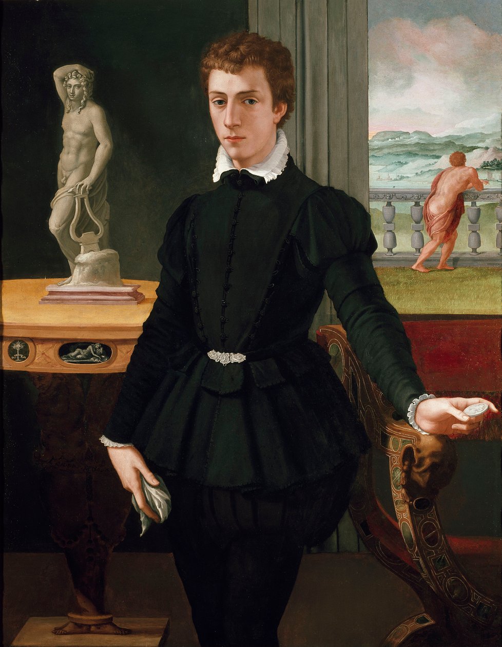 Porträt eines jungen Mannes von Alessandro Allori
