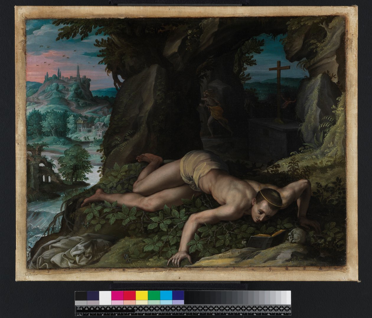 Die Versuchung des heiligen Benedikt, ca. 1587 von Alessandro Allori