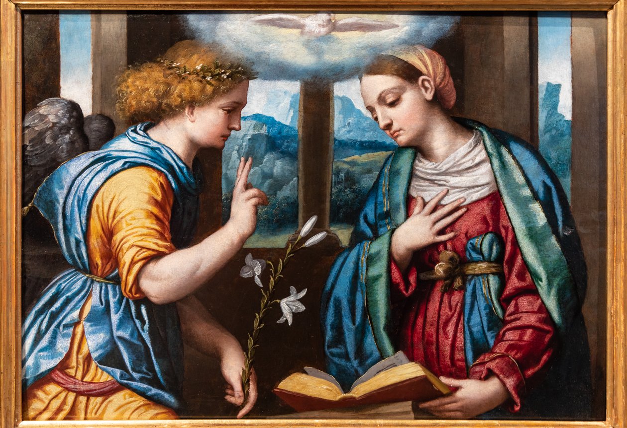 Verkündigung, ca. 1535-40 von Alessandro Bonvicino Moretto