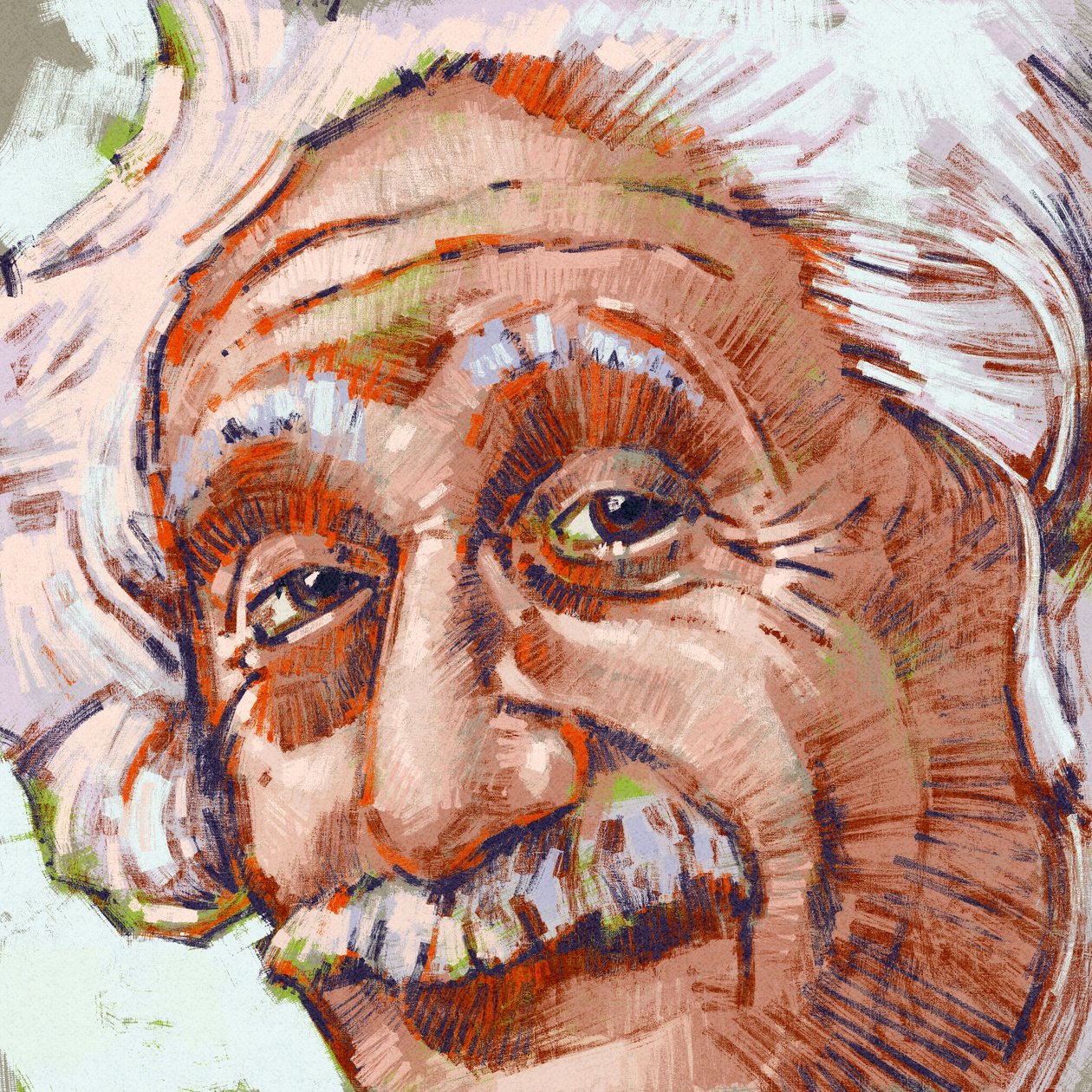 Porträt des Wissenschaftlers Albert Einstein von Alessandro Lonati