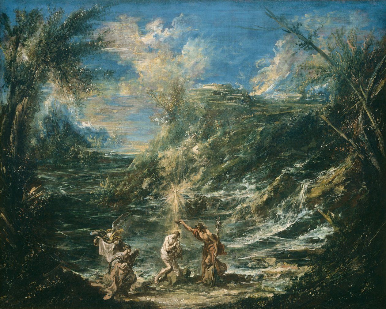 Die Taufe Christi von Alessandro Magnasco