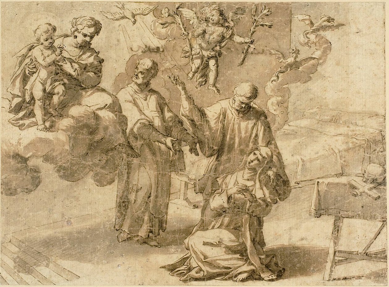 Vision der Heiligen Katharina von Siena von Alessandro Turchi