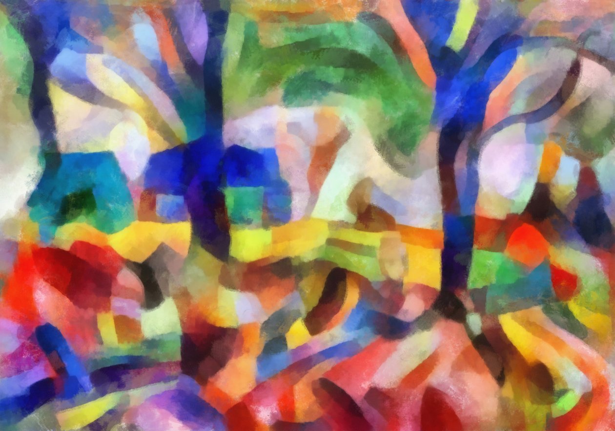 Blaue Bäume von Alex Caminker