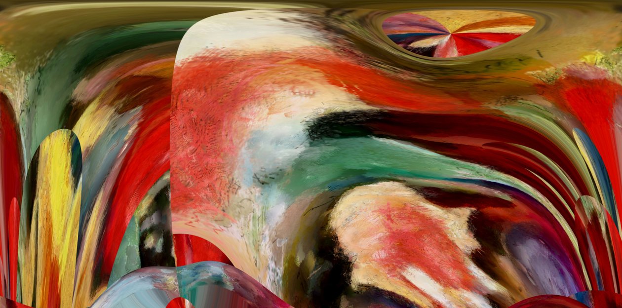 Landschaft als Zirkus von Alex Caminker