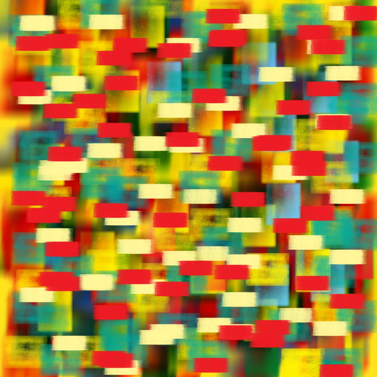 Horizontaler Pointillismus Braun, 2019 von Alex Caminker