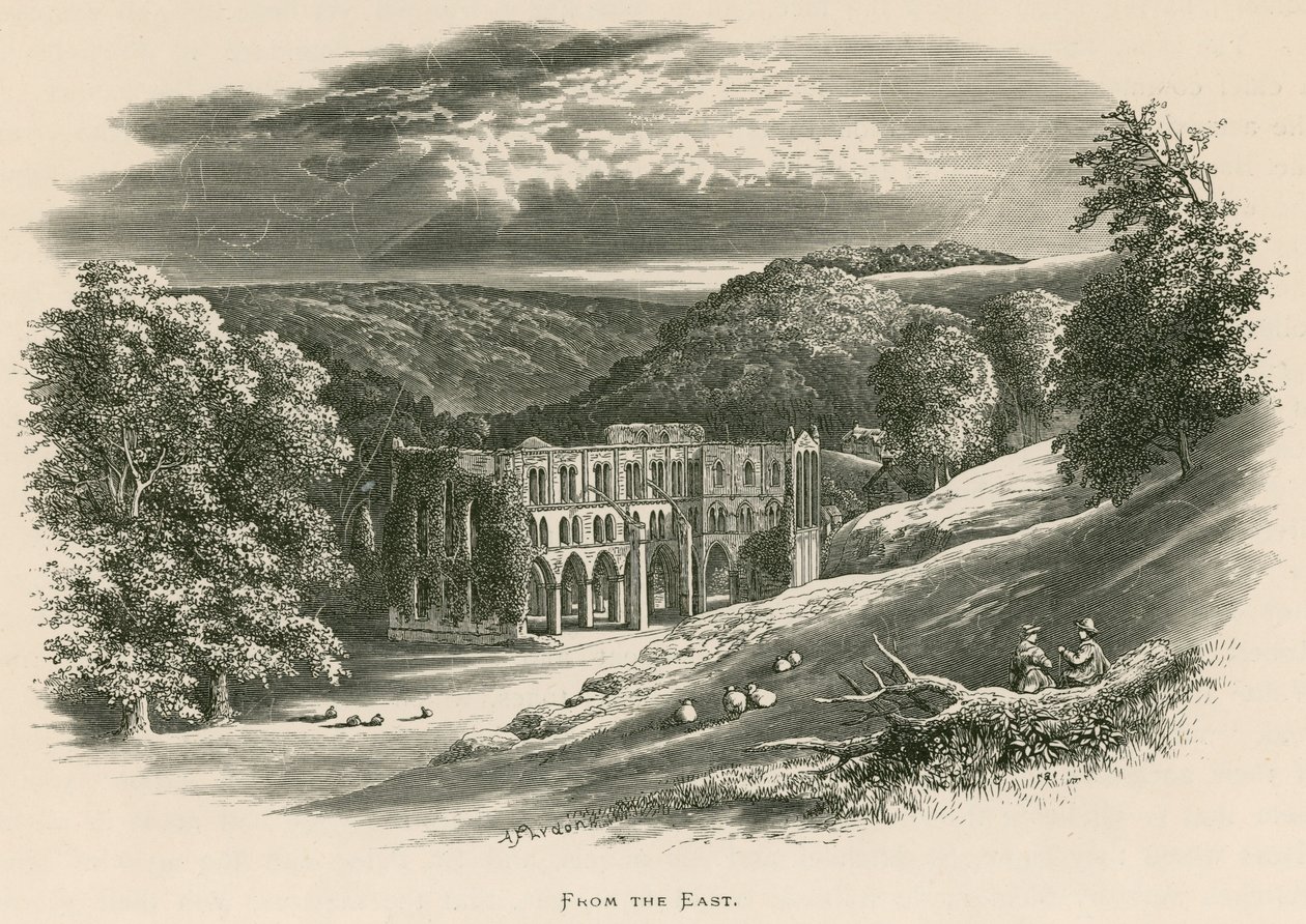 Rievaulx Abbey, von Osten von Alexander Francis Lydon