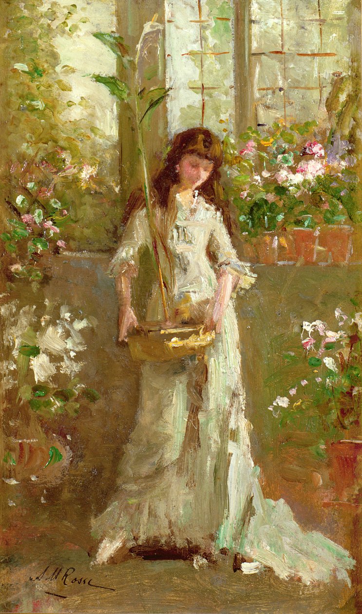 Mädchen im Wintergarten von Alexander M. Rossi