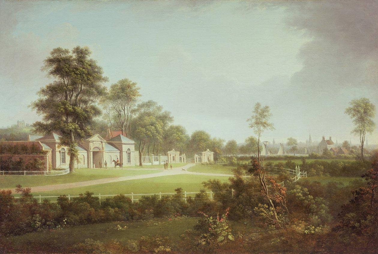 Annefield mit Glasgow im Hintergrund, ca. 1800 von Alexander Nasmyth
