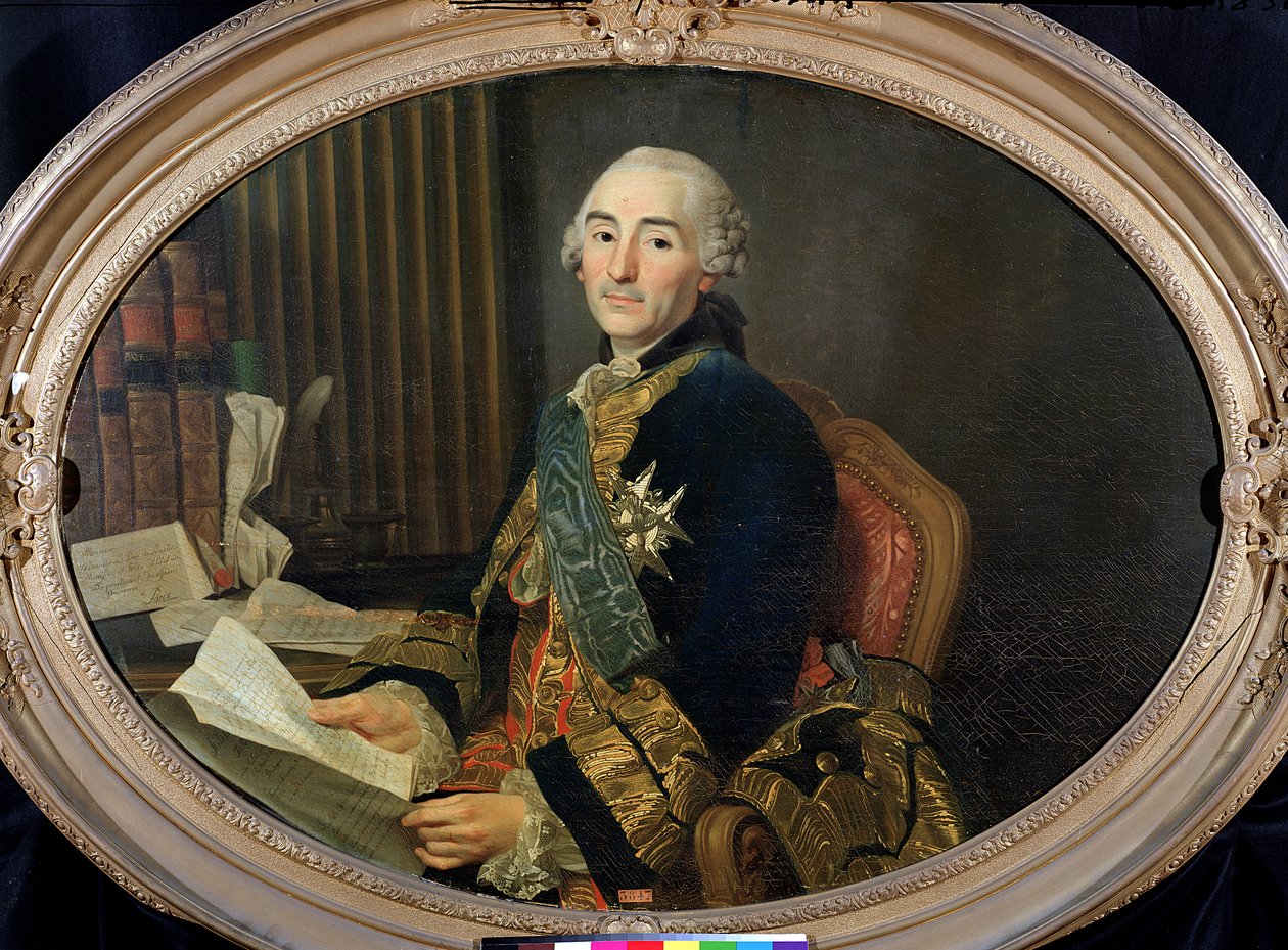 Cesar-Gabriel de Choiseul-Chevigny (1712-85) Duc de Praslin, 1763 von Alexander Roslin