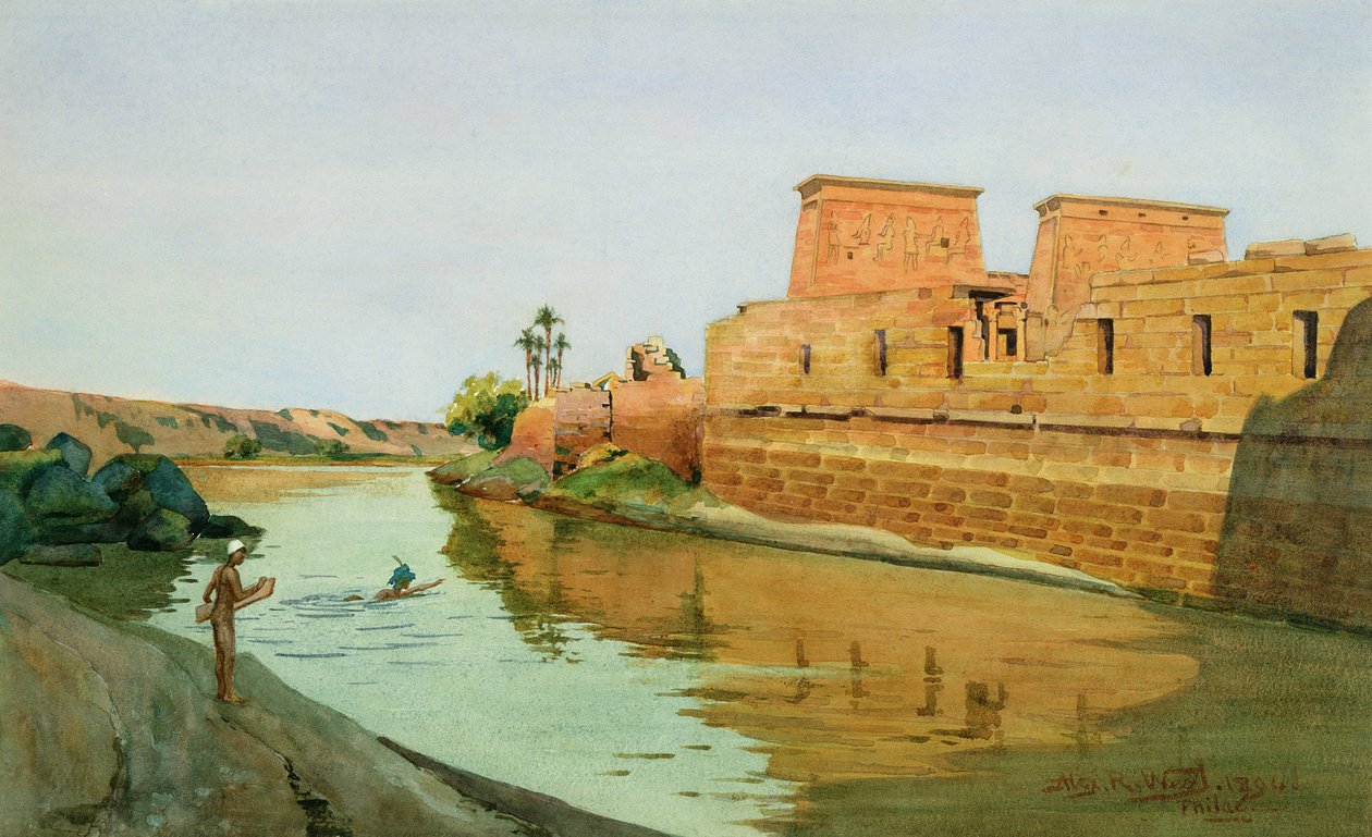 Philae am Nil von Alexander West