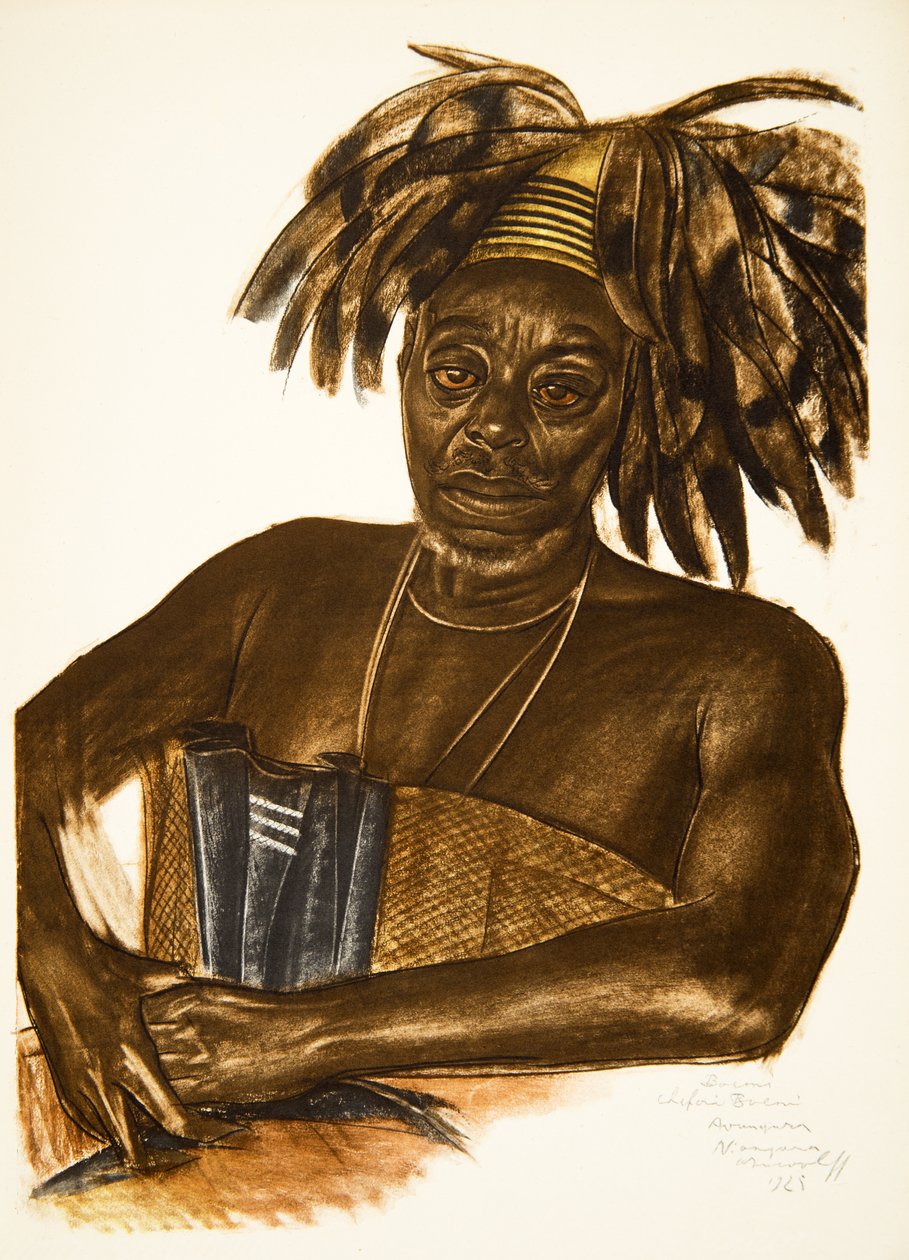 Boemi, Chef Avungura (Niangara) (Haut Ouelle), aus Dessins et Peintures d