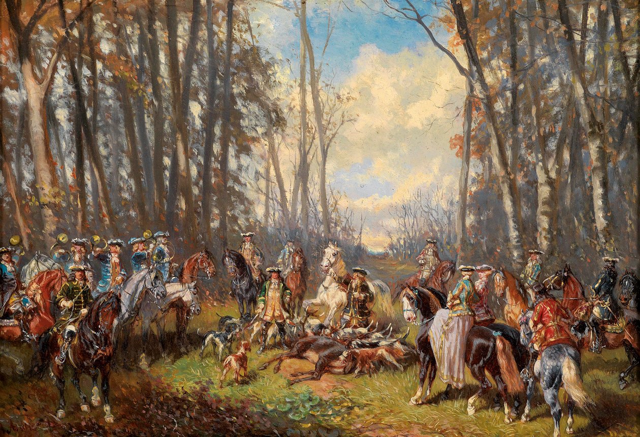 Nach erfolgreicher Jagd von Alexander von Bensa