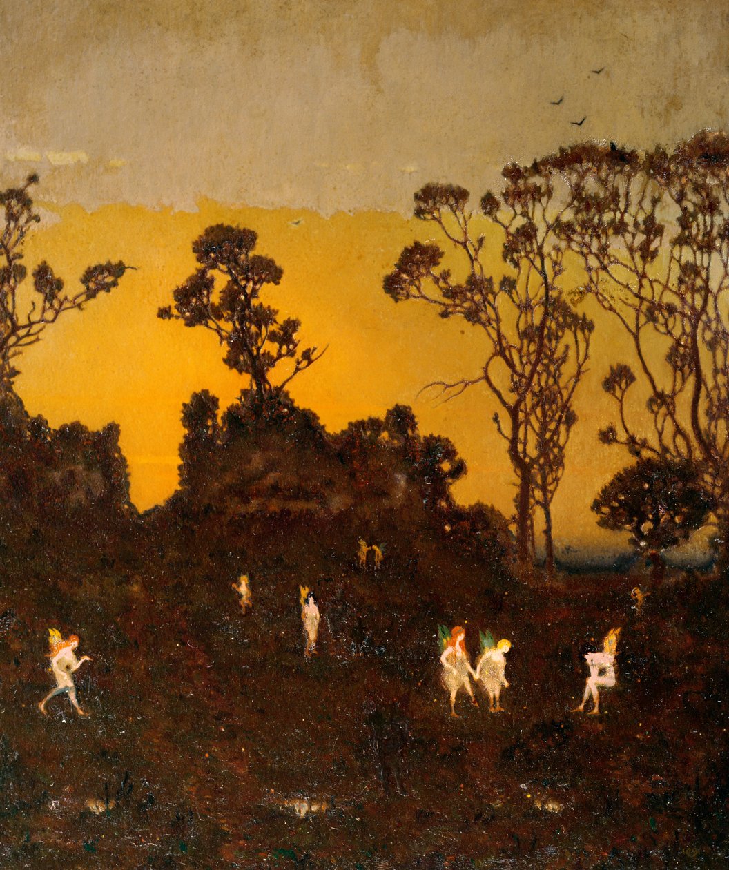 Hamadryaden bei der Morgendämmerung, ca. 1910 von Alexander Abdo