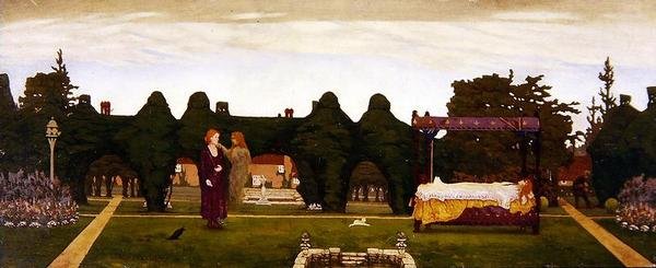 Der mystische Garten, ca. 1910 von Alexander Abdo