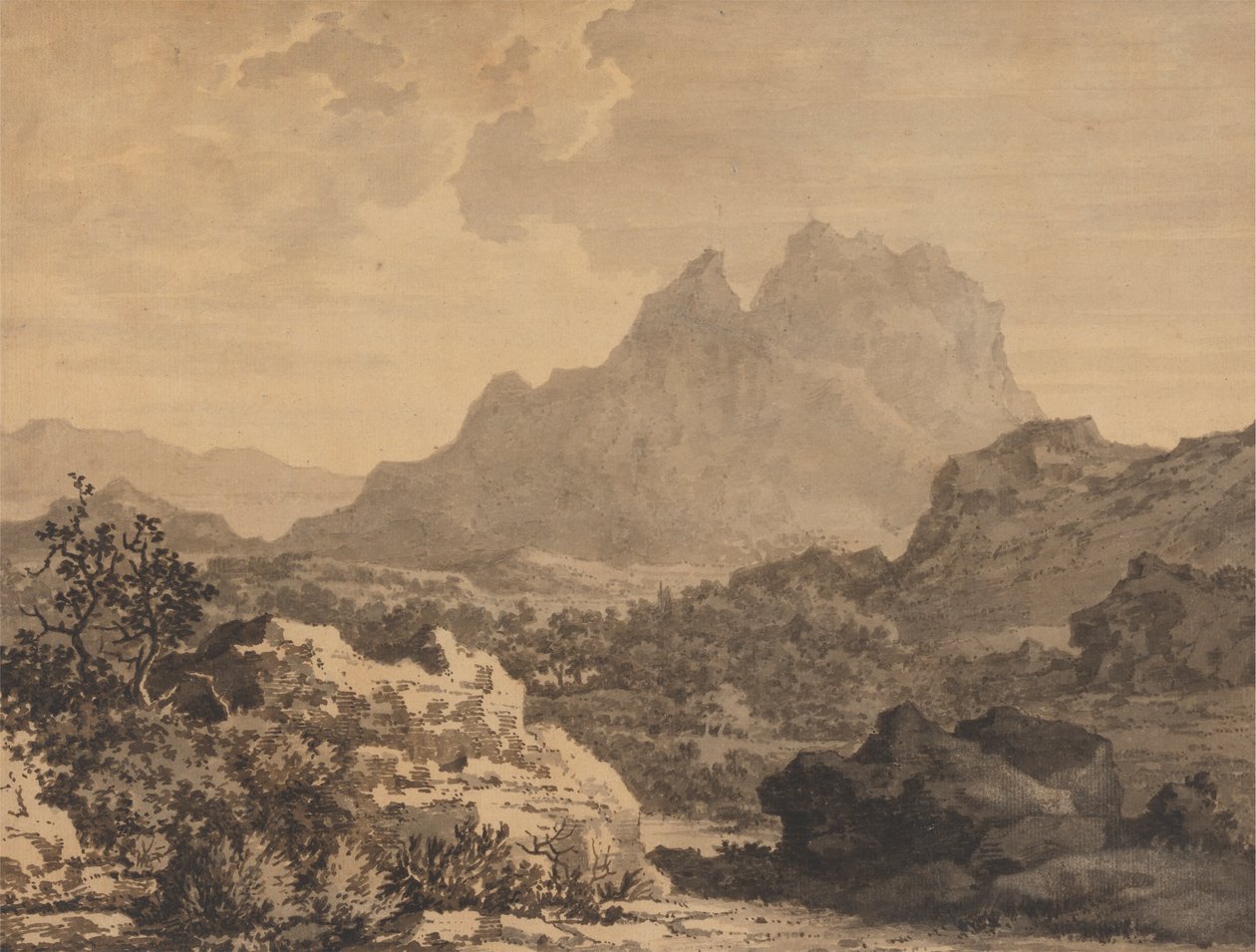 Gebirgslandschaft von Alexander Cozens