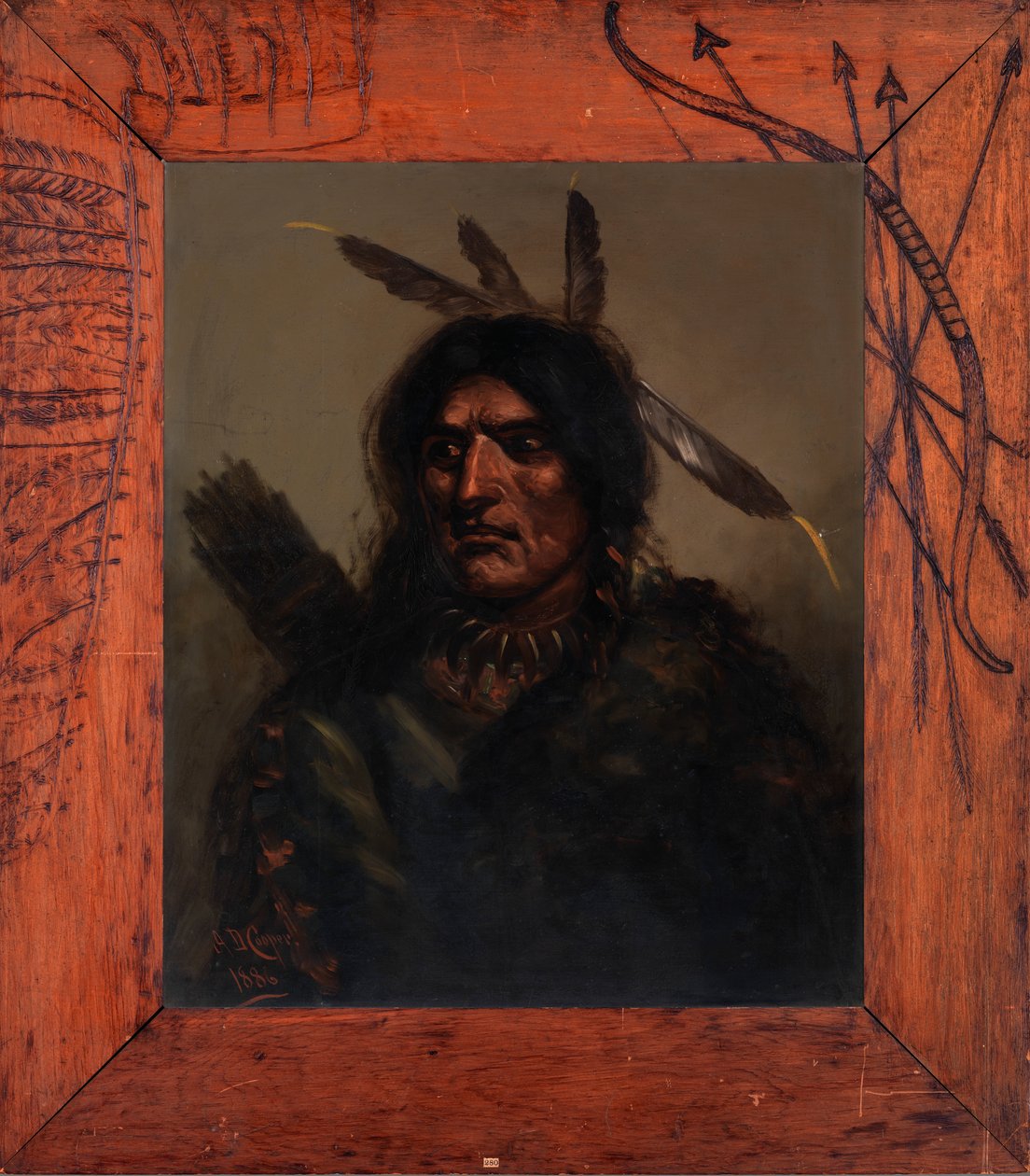 Indischer Mann mit Köcher, 1886 von Alexander Davis Cooper