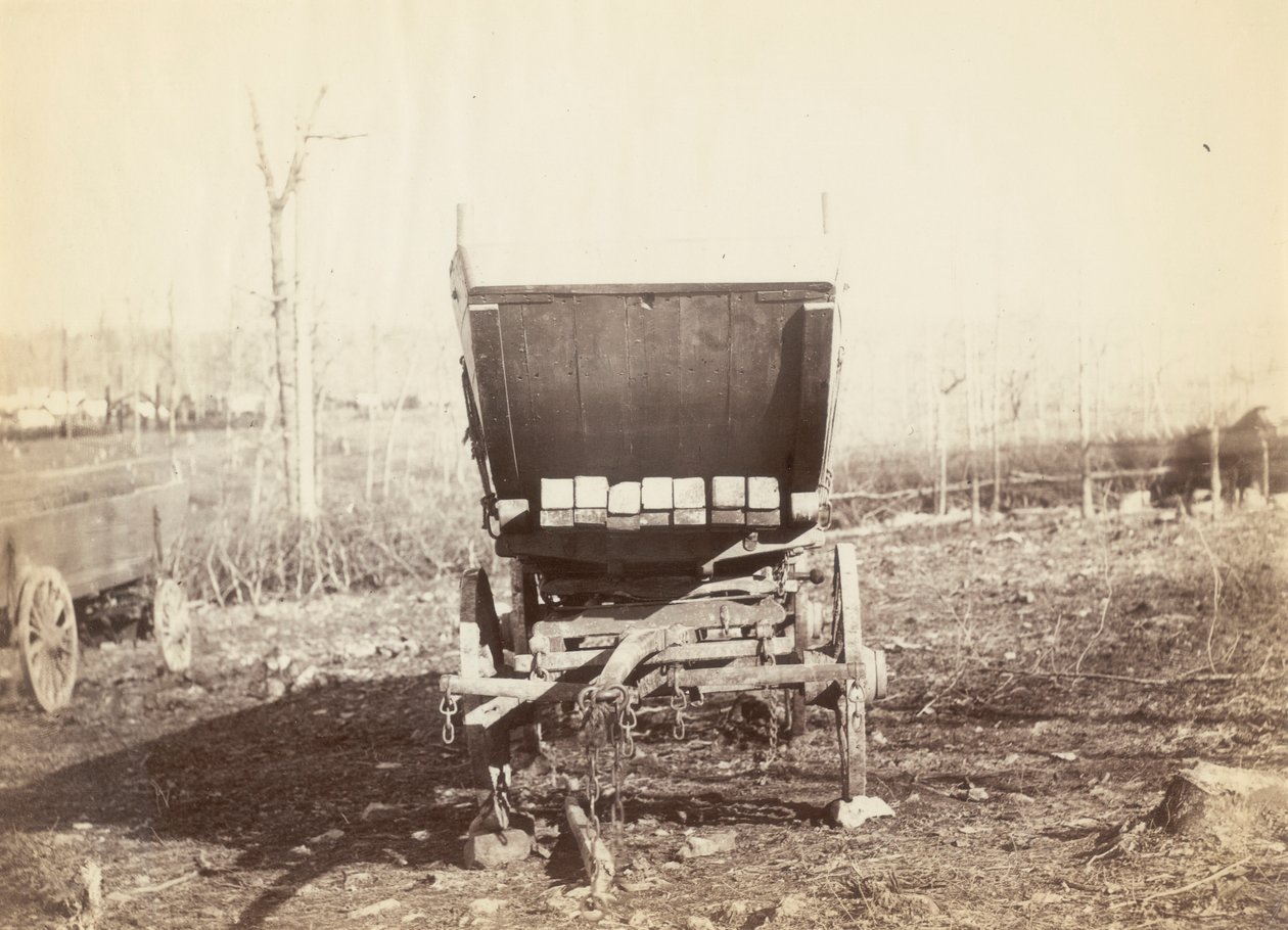 Ohne Titel, [Feldtelegraphenwagen] von Alexander Gardner