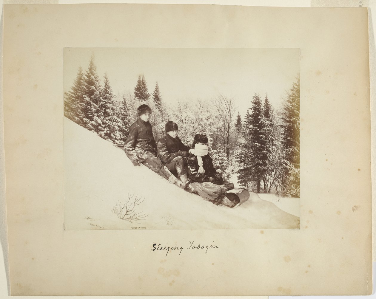Schlittenfahren, ca. 1873 von Alexander Henderson